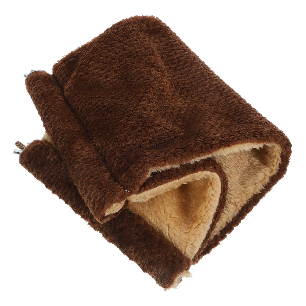 Kisangel Hanging Hamster Bed for Small Pets, Breathable, Lightweight and Comfortable, Polyester and Wood, for Home and Cage Decor