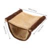 Kisangel Hanging Hamster Bed for Small Pets, Breathable, Lightweight and Comfortable, Polyester and Wood, for Home and Cage Decor view 3