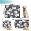 3-Pack Washable Dog Pee Pads, Non-Slip Indoor Mats, 20 x 24 in, Daisy Pattern view 3