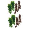 Happyyami 8-Piece Artificial Rattan Hanging Plants for Aquarium and Reptile Habitats view 1