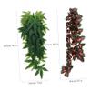 Happyyami 8-Piece Artificial Rattan Hanging Plants for Aquarium and Reptile Habitats view 2