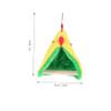 Yardwe 6 Sets Triangle Parrot Nest, Hanging Plush Bird Hammock and Warm Cage Bed view 2
