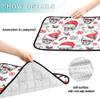 Washable Non-Slip Dog Mat, 20 x 24 in, Watercolor Skull & Santa Designs, 3-Pack view 4