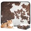 Washable Dog Pee Pads, Extra Large, Non-Slip, 24 x 36 in + 36 x 42 in, Western Cowhide Texture, 2-Pack view 2