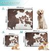 Washable Dog Pee Pads, Extra Large, Non-Slip, 24 x 36 in + 36 x 42 in, Western Cowhide Texture, 2-Pack view 3