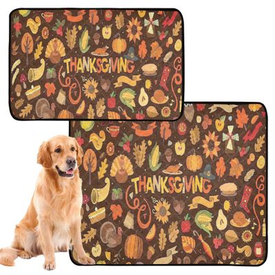 Washable Non-Slip Dog Training Pads, 50.8 x 61 cm, Multicolor, 3-Pack