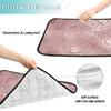 Dog Rug for Dirty Paws, Washable, Non-Slip, 61 x 91.4 cm + 91.4 x 106.7 cm, Rose Gold, Decorative Imitation, 2-Pack view 4