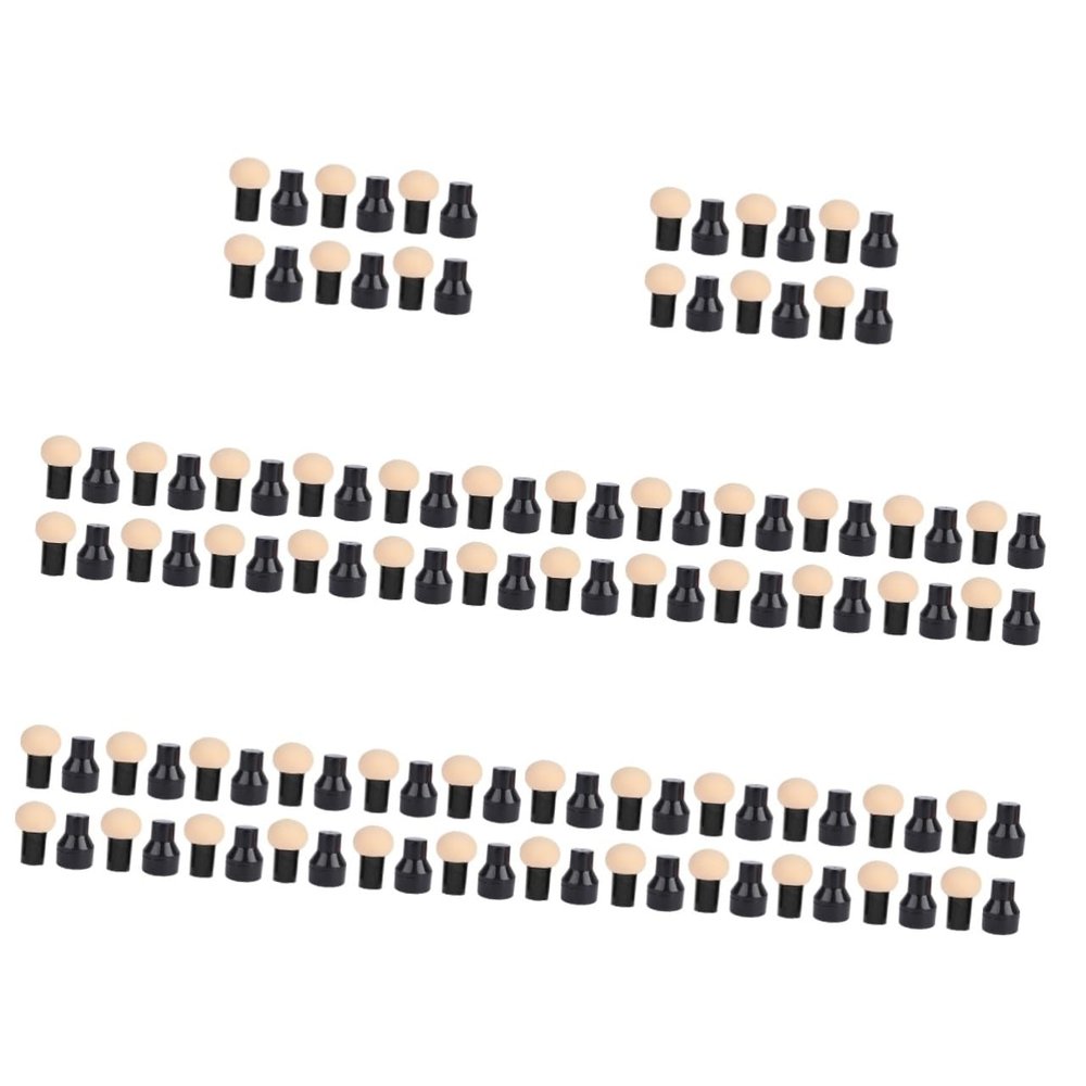 Healeved 60-Piece Latex-Free Makeup Sponges with Handles for Wet or Dry Foundation and Concealer Application