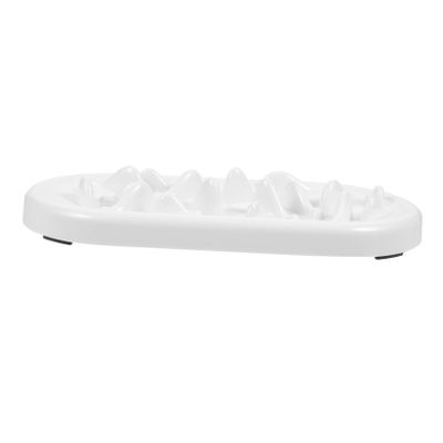 Supvox Slow-Feeder Bowl for Dogs and Cats, Round ABS, Large Capacity, Helps Prevent Gobbling and Choking, for Indoor Use