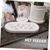 Supvox Slow-Feeder Bowl for Dogs and Cats, Round ABS, Large Capacity, Helps Prevent Gobbling and Choking, for Indoor Use view 3