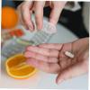 Gatuida 80-Piece Transparent Plastic Pill Bottles, Lightweight and Portable for Travel, with Secure Lids for Capsules and Tablets view 2
