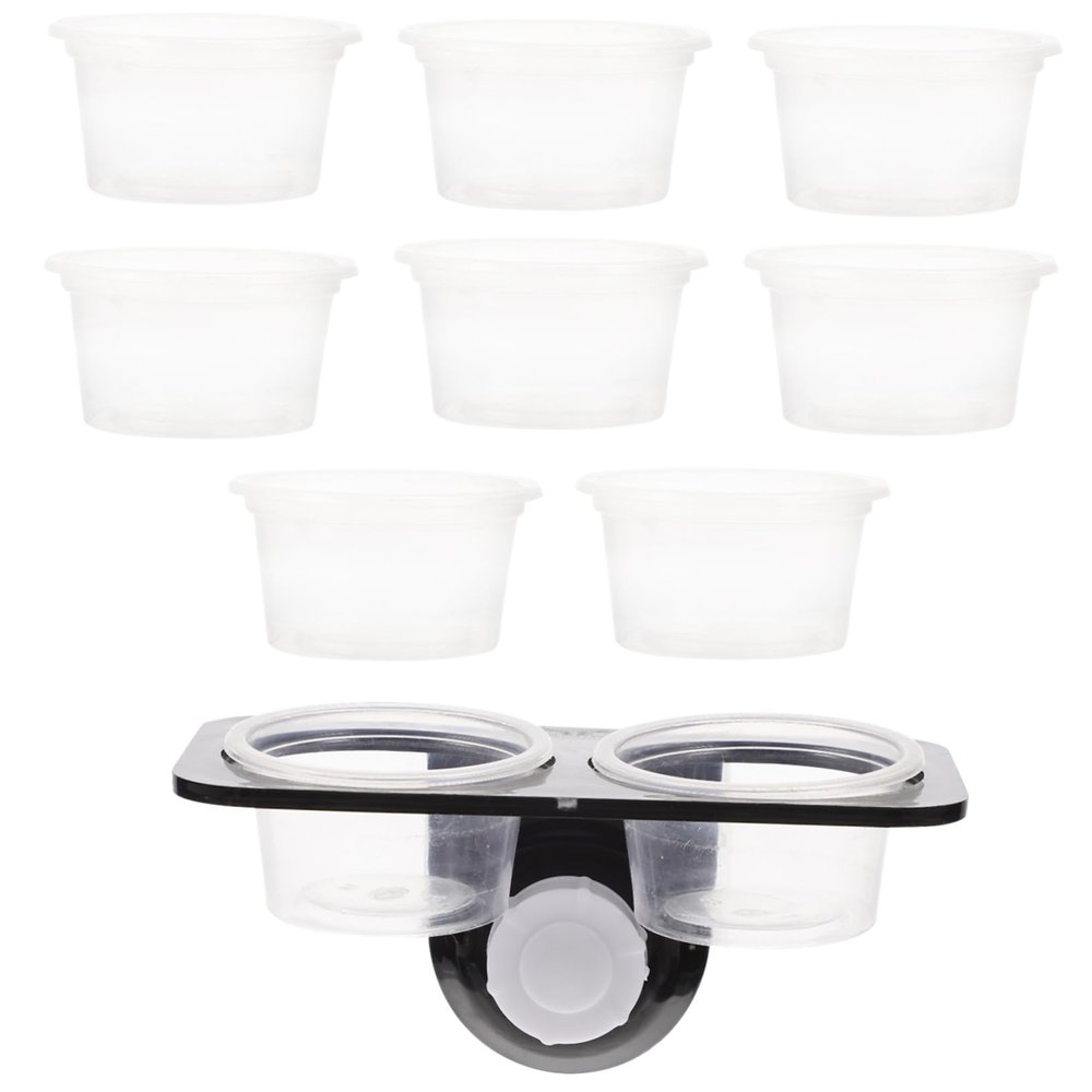 Supvox Reptile Feeder with Suction Cup, 10 Replacement Bowls
