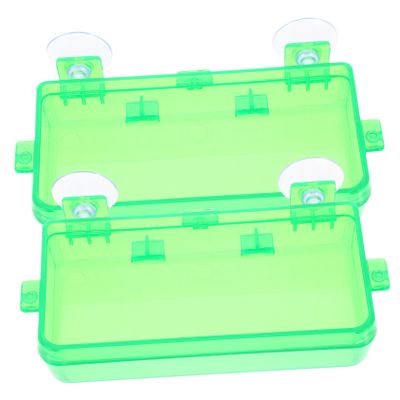 Kisangel 2-Pack Reptile Feeding Bowls with Suction Cups