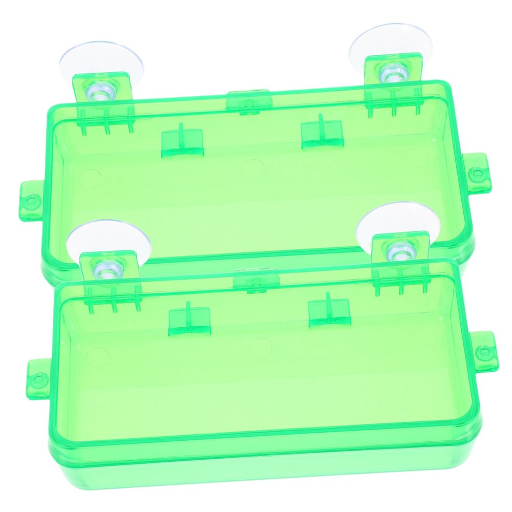 Kisangel 2-Pack Reptile Feeding Bowls with Suction Cups