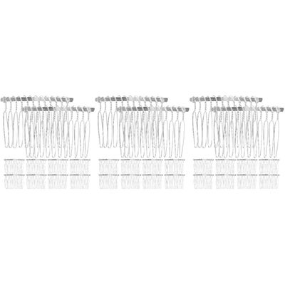 FRCOLOR 60-Piece Side Clip Hair Combs for Bridal Veils, Floral Bridal Hair Accessories