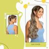 RUNATURE Human Hair Ponytail Extension, 70 g view 2