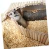 Levemolo Hamster Wooden Ladder and Synthetic Hedgehog Divider Fence view 3
