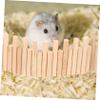 Levemolo Hamster Wooden Ladder and Synthetic Hedgehog Divider Fence view 4