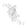 AUTSUPPL Bridal Hair Comb with Pearls, Elegant Silver Headpiece for Weddings and Special Occasions view 1