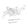 AUTSUPPL Bridal Hair Comb with Pearls, Elegant Silver Headpiece for Weddings and Special Occasions view 2