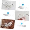 AUTSUPPL Bridal Hair Comb with Pearls, Elegant Silver Headpiece for Weddings and Special Occasions view 4