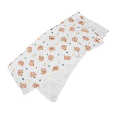 ibasenice Cotton Swaddle Blanket for Newborns, Soft Wrap Blanket