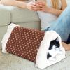 Plush Washable Removable Cat Cave Bed view 3