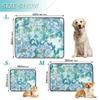 Reusable Dog Pee Pads for Large Dogs, Non-Slip, 50.8 x 61 cm, Chinese Blue Peonies, 3-Pack view 3