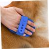 BESPORTBLE Pet Bath Brush for Dogs and Cats, Blue TPR view 2