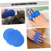 BESPORTBLE Pet Bath Brush for Dogs and Cats, Blue TPR view 4