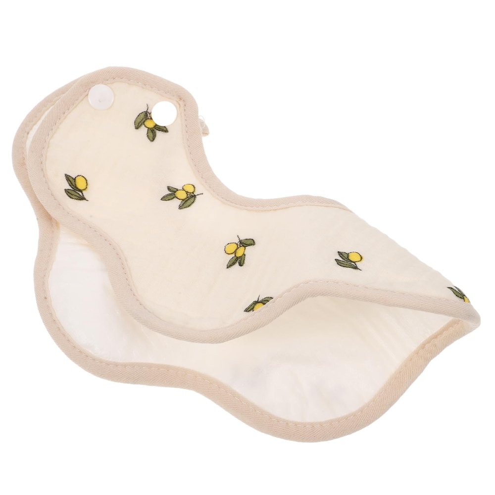 ibasenice Cotton Baby Bibs, Skin-Friendly and Washable, Protective Drool Bibs for Newborns and Babies