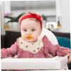 ibasenice Cotton Baby Bibs, Skin-Friendly and Washable, Protective Drool Bibs for Newborns and Babies view 4