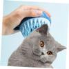 Blue Plastic Cat Bath Brush for Massage and Cleaning view 3