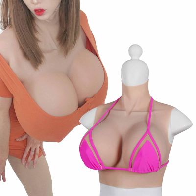 Silicone Breast Plate Breast Forms, A–H Cup, Color 3, Stretch Cotton, B Cup