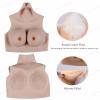 Silicone Breast Plate Breast Forms, A–H Cup, Color 3, Stretch Cotton, B Cup view 3
