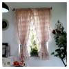 QEXWETAR Ruffled Lace Window Curtain, Princess Style, Cream, 200 x 150 cm, 1 Piece view 3