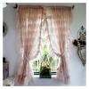 QEXWETAR Ruffled Lace Window Curtain, Princess Style, Cream, 200 x 150 cm, 1 Piece view 4