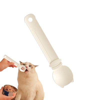 Cat Feeding Station with Strap and Squeeze Spoon