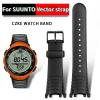 QTYQWC Replacement Rubber Watch Band for SUUNTO Vector, Silicone Men's Strap with Pin Buckle view 3