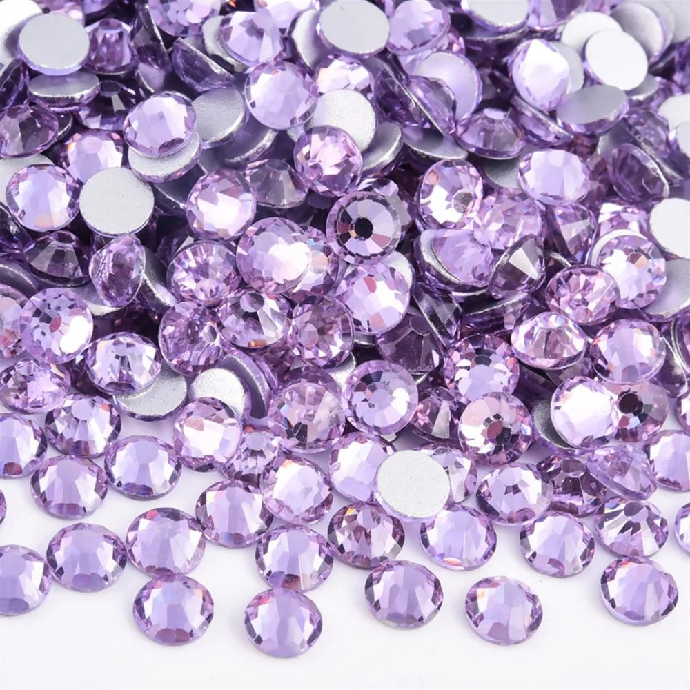 Craft Rhinestones: Hot-Fix, Non-Hot-Fix, Glitter Crystal Nail Charms (Lt. V
