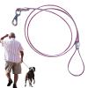 Steel Cable Dog Leash, Bite-Resistant Metal Lead view 1