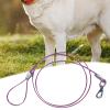 Steel Cable Dog Leash, Bite-Resistant Metal Lead view 3