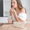 Portable Floral Makeup Bag with Zipper view 2
