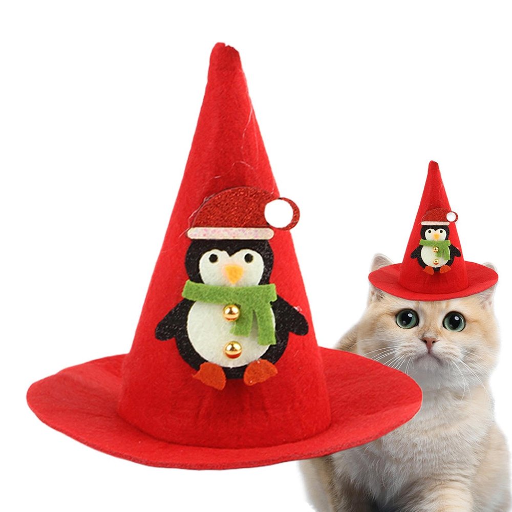 Christmas Hat for Dogs and Cats with Chin Strap