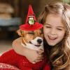 Christmas Hat for Dogs and Cats with Chin Strap view 2