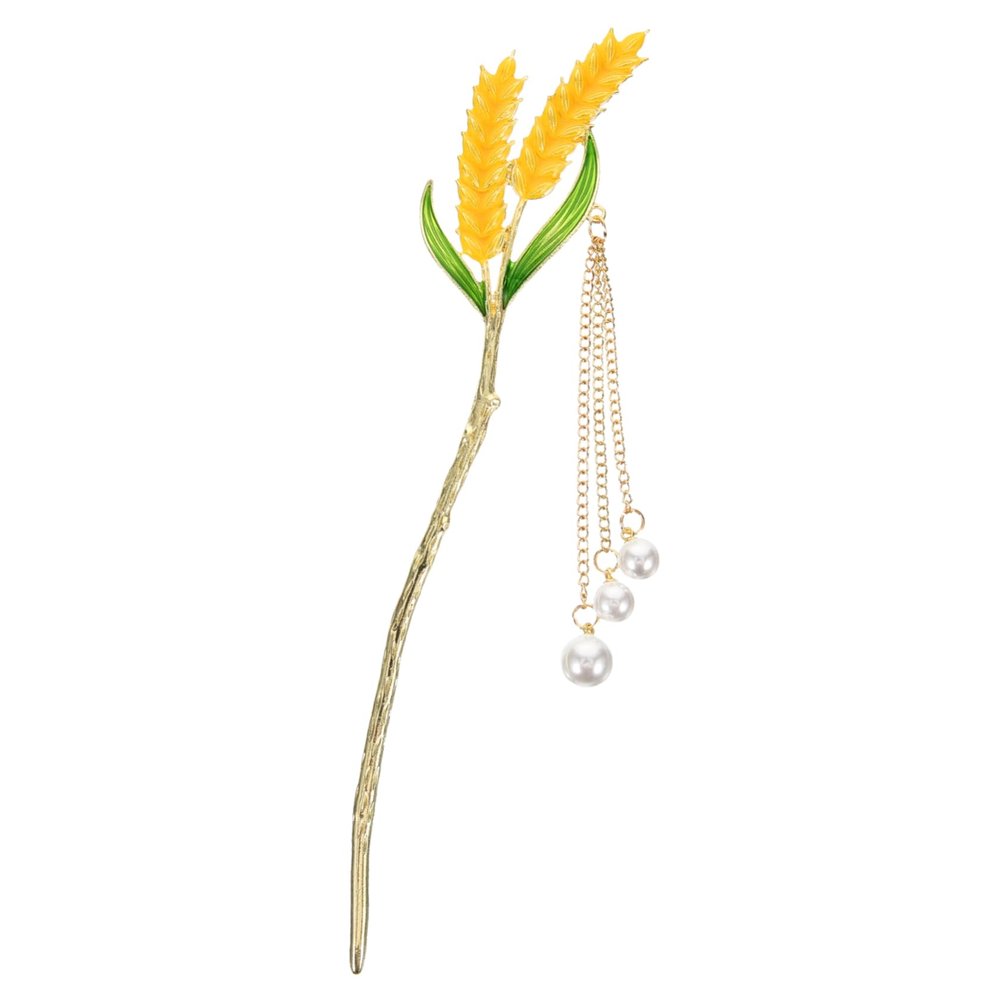 NULYLU Chinese Wheat-Design Hairpin for Hanfu and Cheongsam
