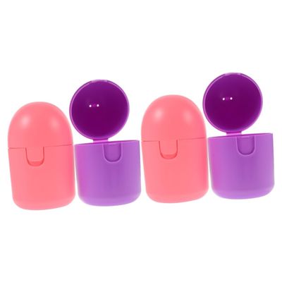 minkissy 4-Piece Menstrual Cup Storage Box, Microwave-Safe, Hygienic and Practical, Heat-Resistant Material