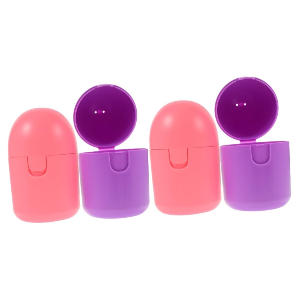 minkissy 4-Piece Menstrual Cup Storage Box, Microwave-Safe, Hygienic and Practical, Heat-Resistant Material
