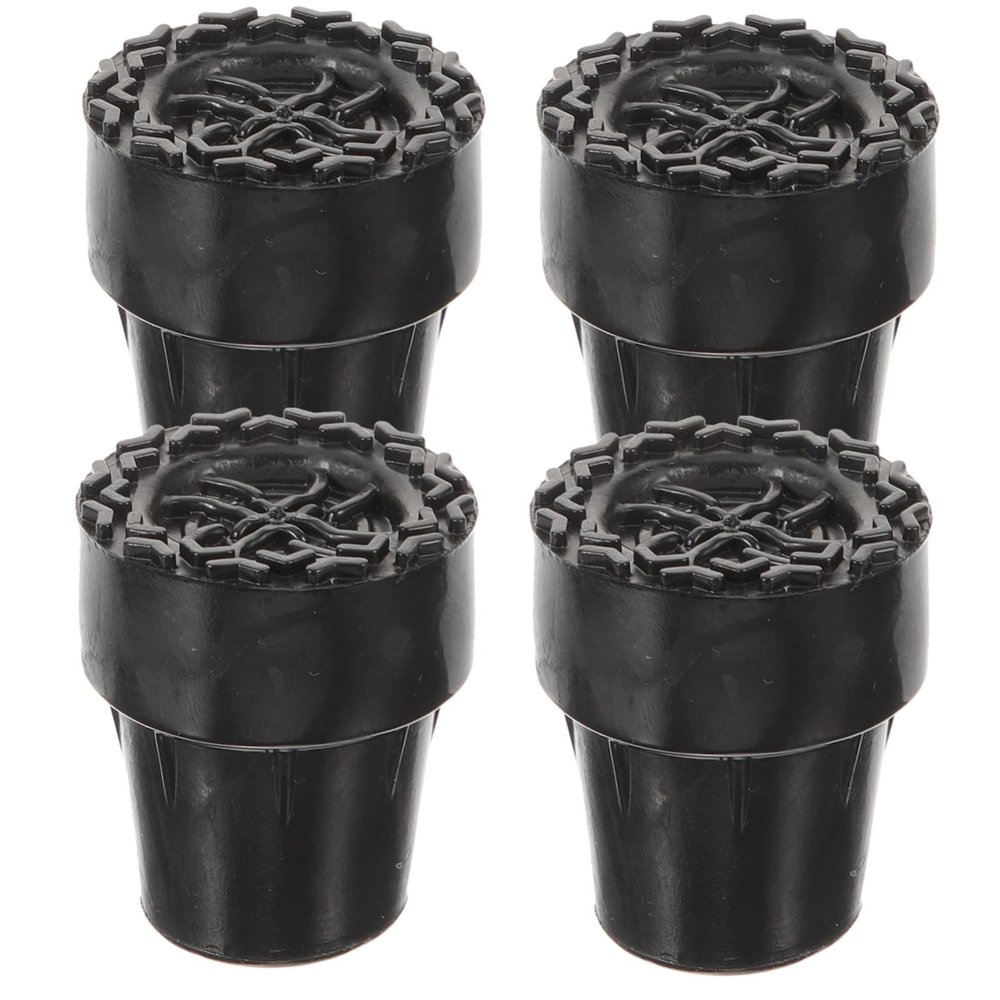 minkissy 4-Piece Walking Cane Tips, Replacement Foot Covers for Trekking Poles