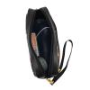 Eagle Makeup Bag for Women, Travel Toiletry Organizer, Zipper Pouch, Black, One Size view 3